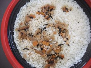 プレートで炊いたご飯