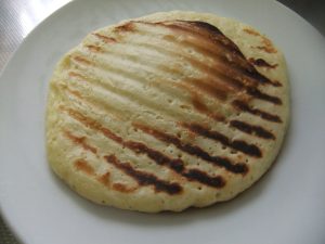 お皿にホットケーキの写真