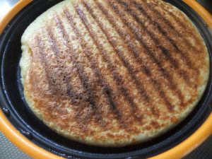 山芋鉄板の焼き目の写真