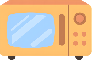 電子レンジのイラスト