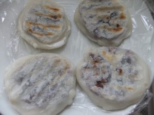 焼き餅(梅ヶ枝餅風)の写真