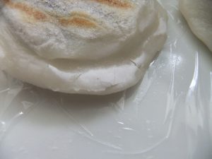 餅の端の方の写真
