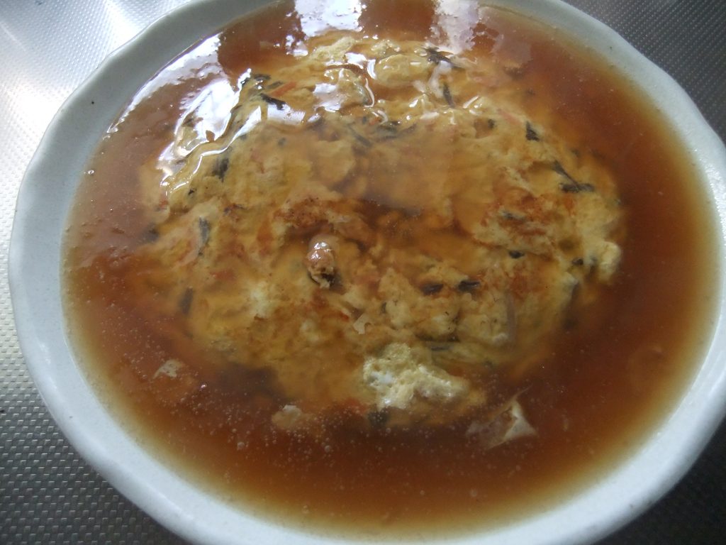 あんがたくさんかかったかに玉の写真